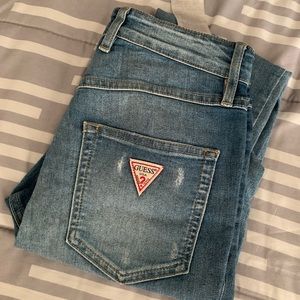 Guess high waist skinny jeans